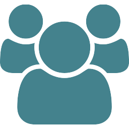 Blue users icon