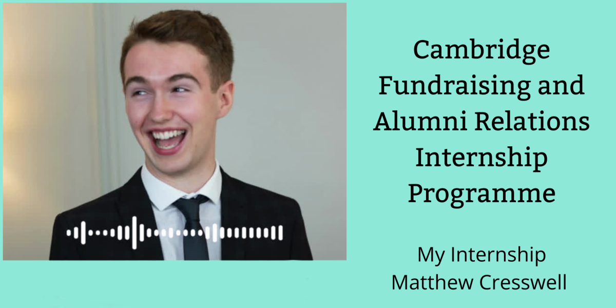 Still of Matthew smiling with title of video to the right