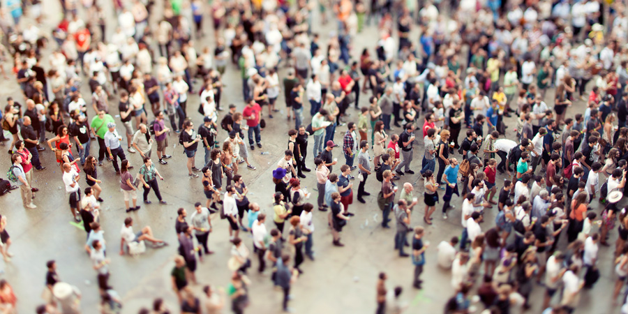 A crowd at a music festival. Image by iStock used under licence