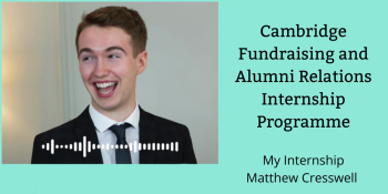 Still of Matthew smiling with title of video to the right