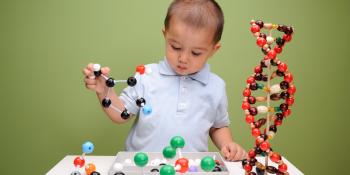 Child building molecule