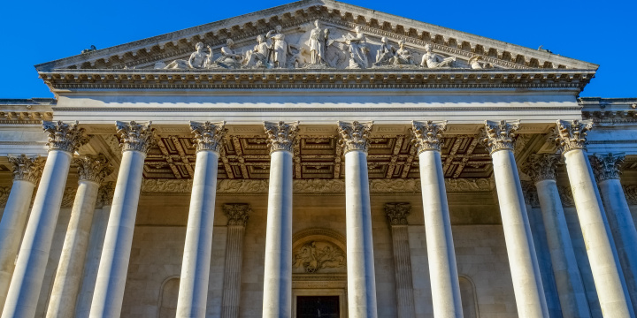 Photograph of the front of the Fitzwilliam Museum