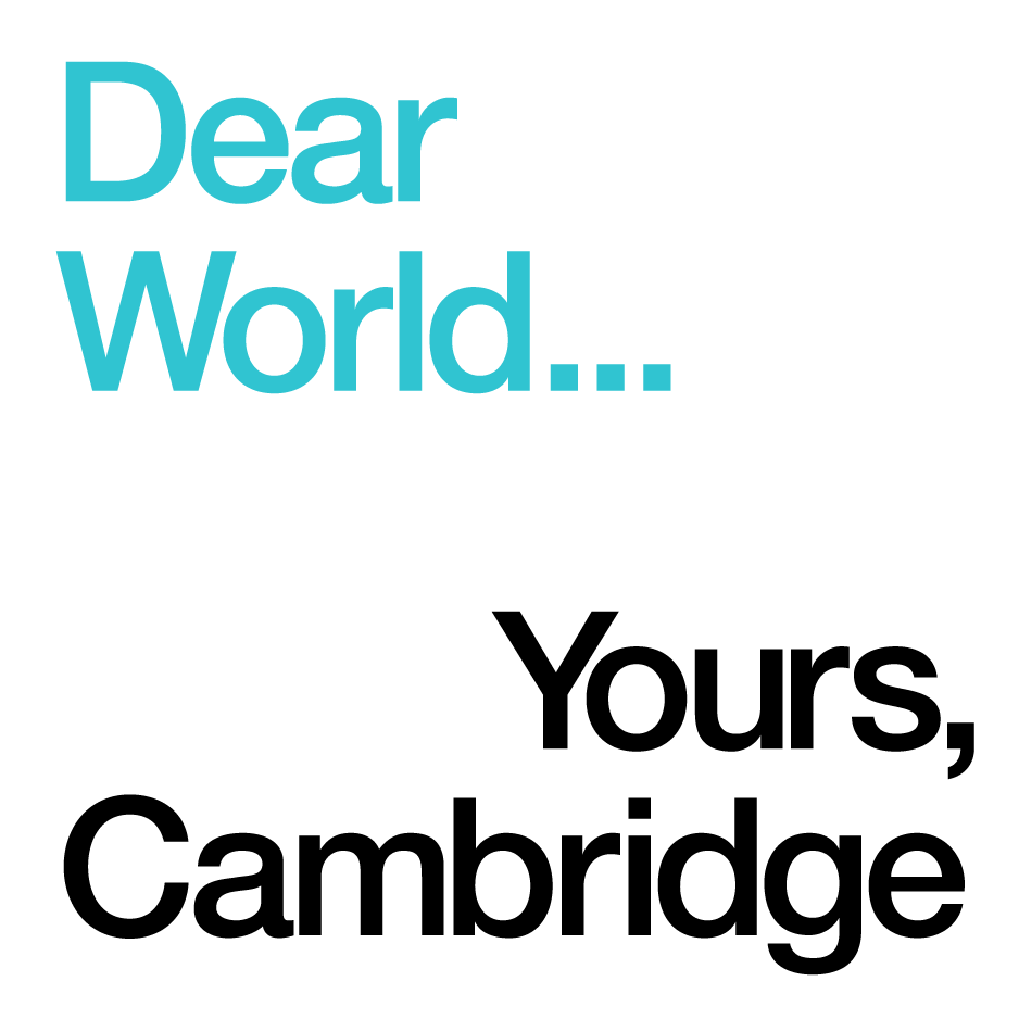 Dear World Yours Cambridge campaign logo
