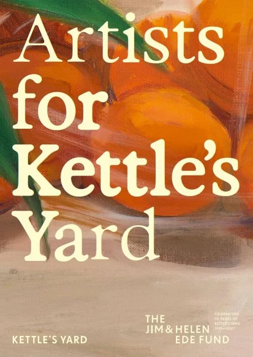 Cover artwork for the 'Artists for Kettle's Yard' exhibition catalogue. 