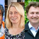 Photographs of the four awardees