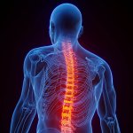 Illustration of spinal cord