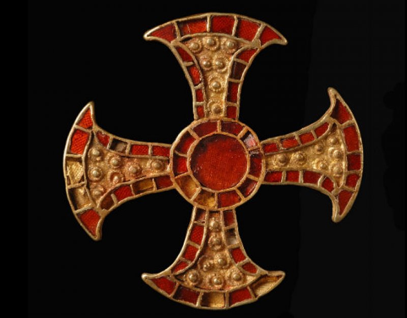 Anglo Saxon brooch after conservation