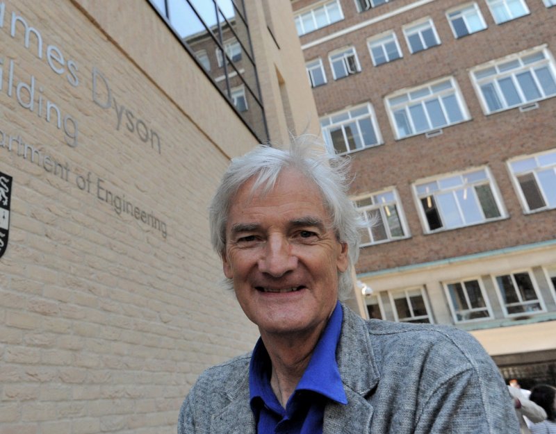 Sir James Dyson outside the James Dyson Building
