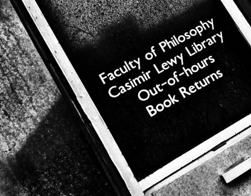 Faculty of Philosophy library book drop