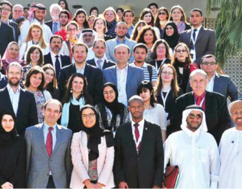 Participants at the 'Cambridge in Qatar: perspectives on Middle East Studies' conference