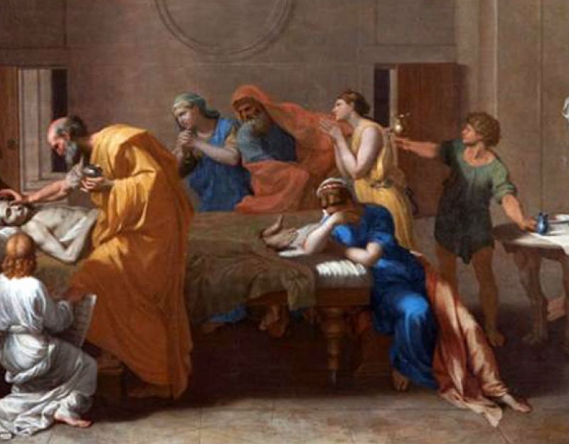 Detail from a painting by Nicolas Poussin