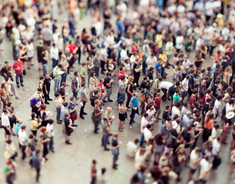 A crowd at a music festival. Image by iStock used under licence