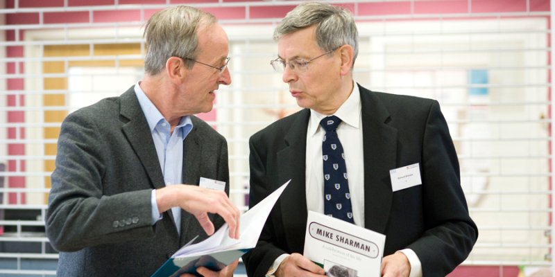 Attendees at the Mike Sharman commemoration event, 27 September 2014