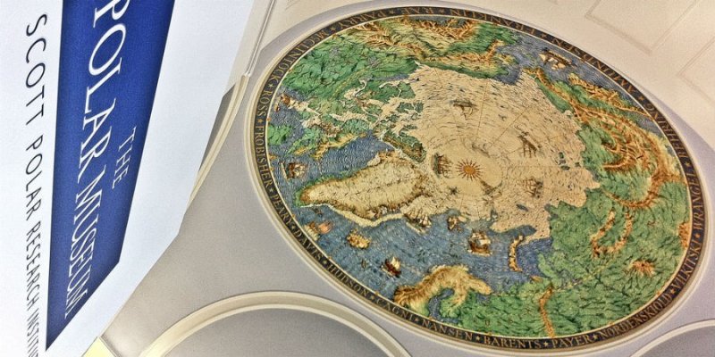 Ceiling map at the Scott Polar Research Institute (SPRI)