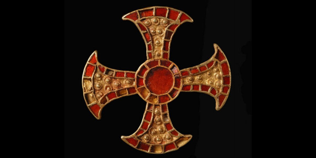 Anglo Saxon brooch after conservation