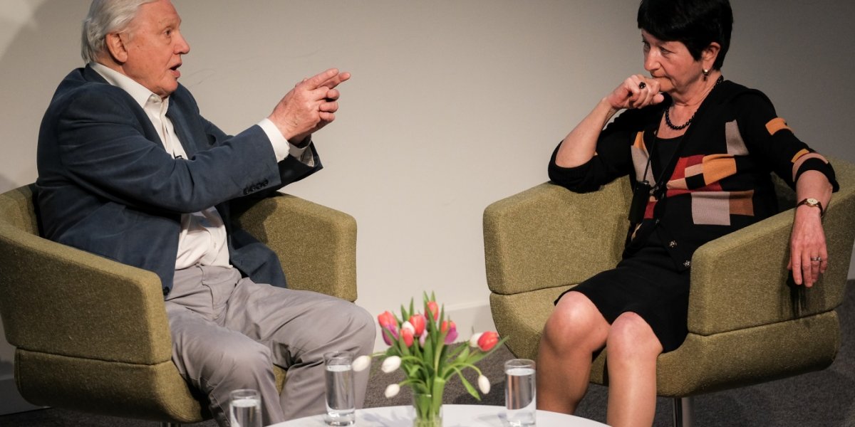 Sir David Attenborough in conversation with Dame Alison Richard (Chair, Cambridge Conservation Initiative)