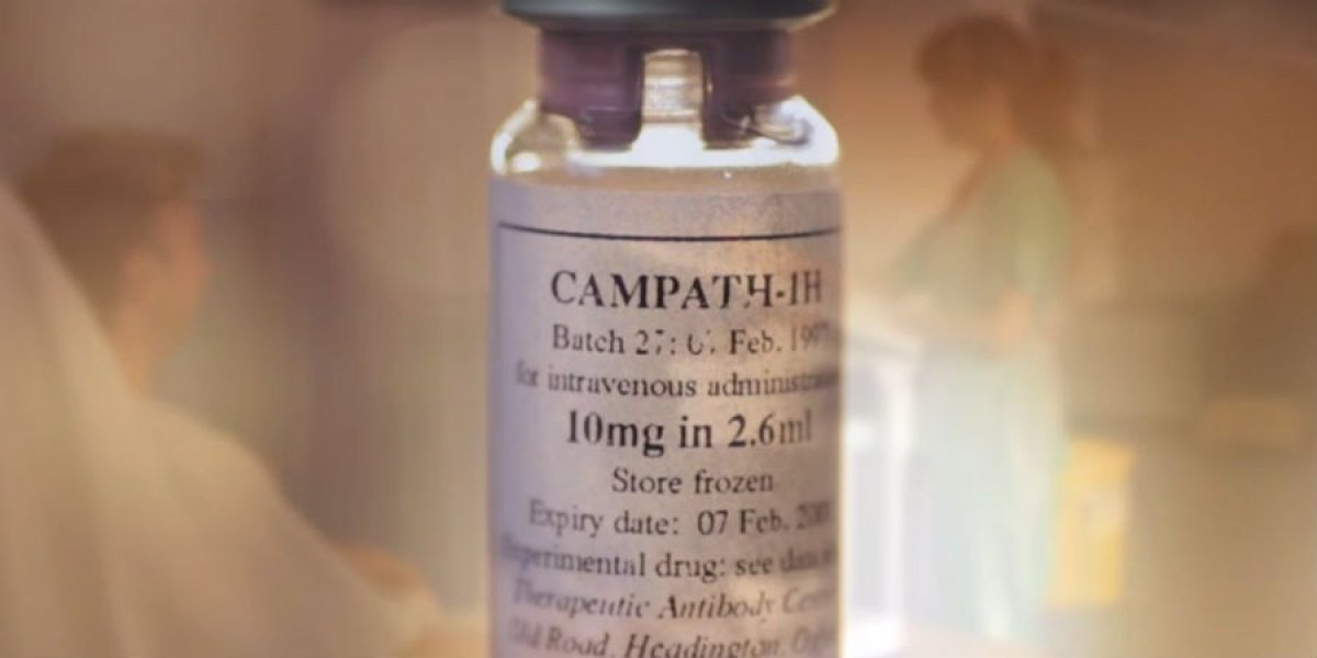 Alemtuzumab (trade name Campath-1H), licensed in 2013 for the treatment of multiple sclerosis