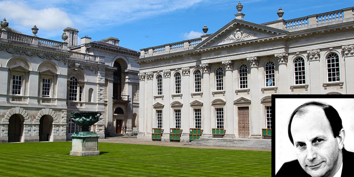 The University's Senate House with, inset, a photo of the late Gordon Edge