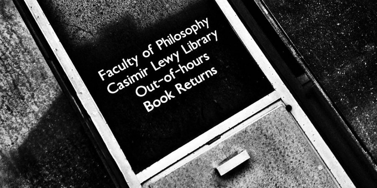 Faculty of Philosophy library book drop
