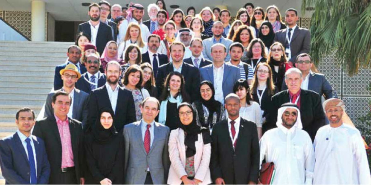 Participants at the 'Cambridge in Qatar: perspectives on Middle East Studies' conference