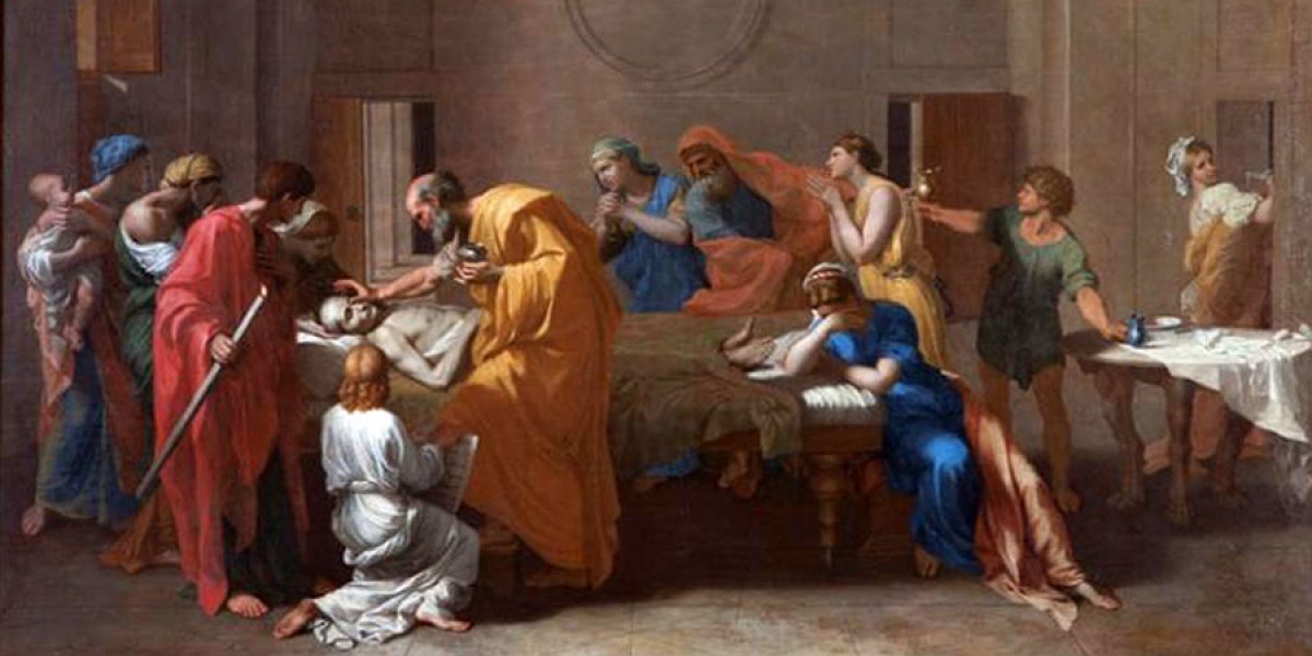 Detail from a painting by Nicolas Poussin