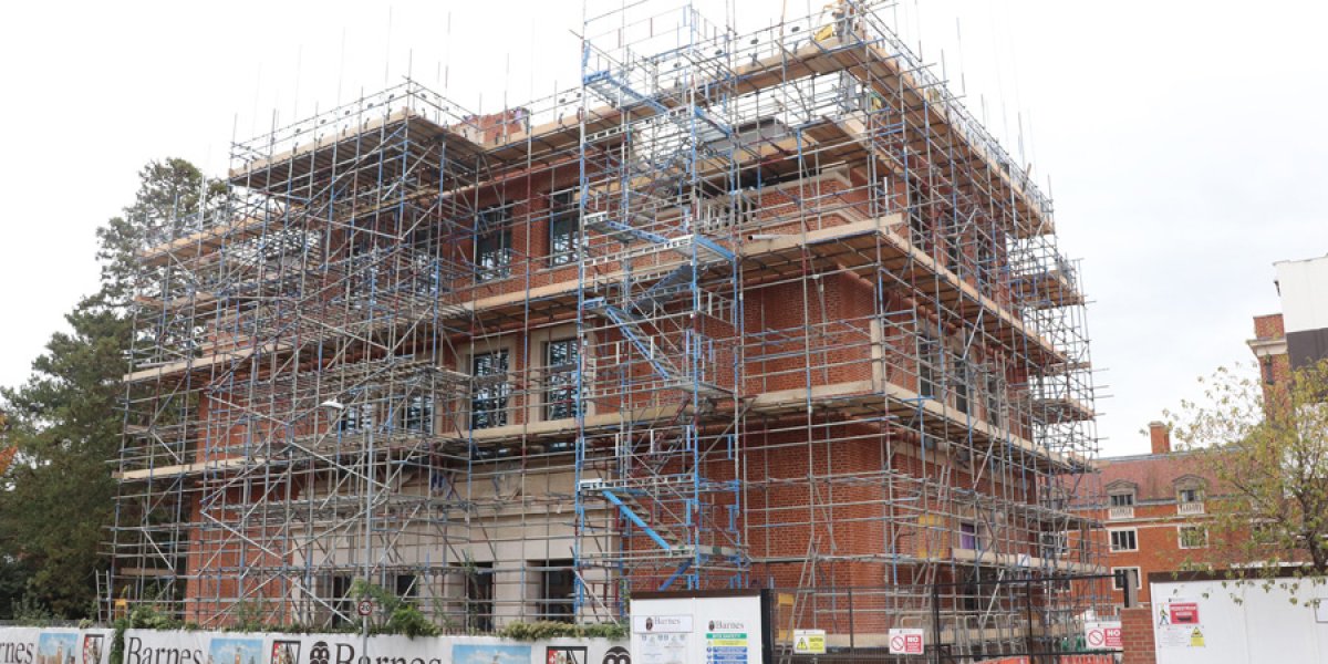 Construction work at Selwyn College