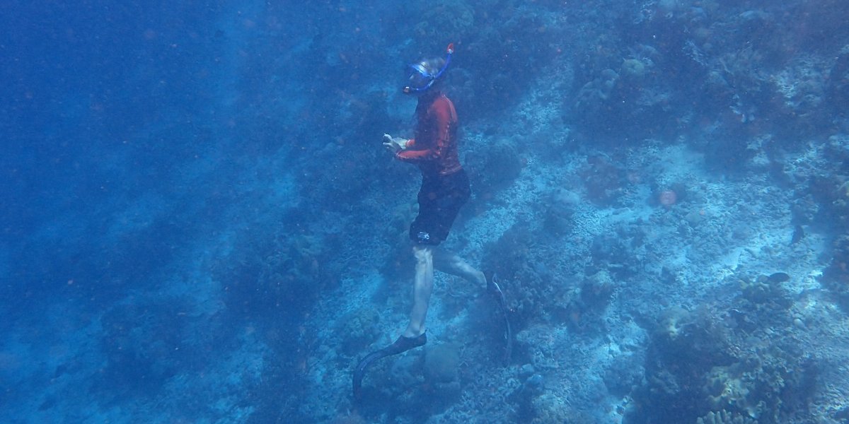 Tony Whitten in Raja Ampat, on his final voyage