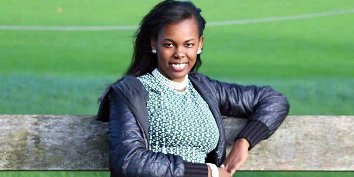 Valentina Ndolo sitting on a bench