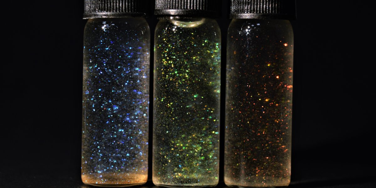 Glitter in vials