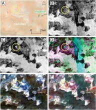 Multispectral imaging and Synthetic Aperture Radar (SAR), shown here overlaid on a Google Earth basemap. Credit: Orongo et al. 2020 Decorative